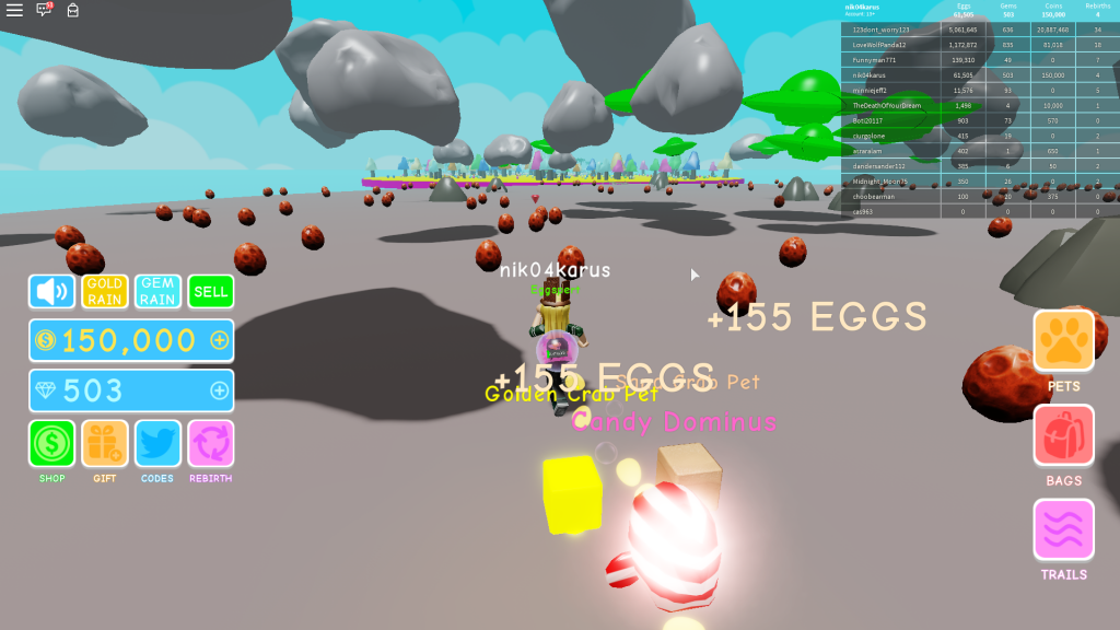 Roblox Egg Simulator All Codes Fan Site