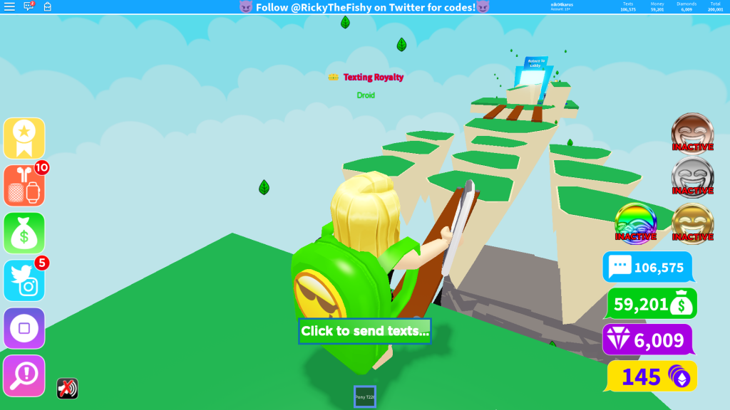 Roblox Codes For Texting Simulator 2020