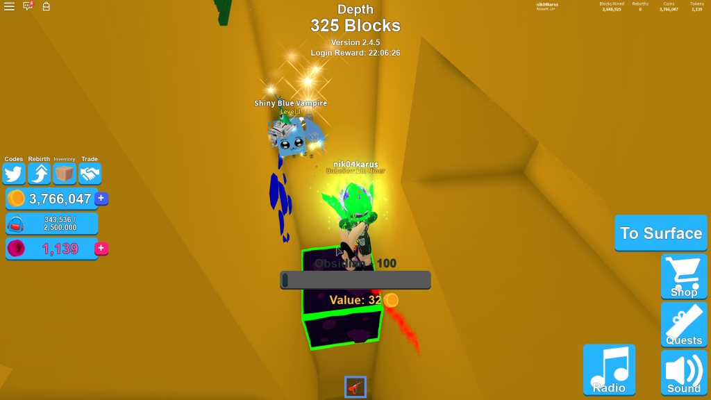 All Codes For Roblox Mining Simulator 2019