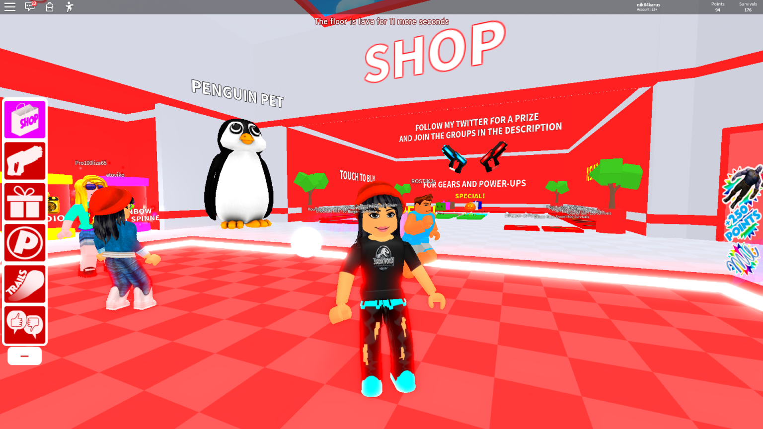 Пол это лава roblox коды